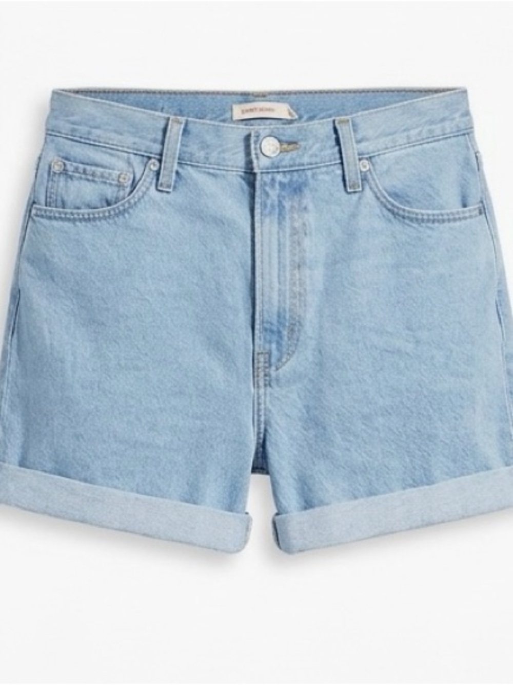 Levi's 80s Mom Shorts Light Wash Rolled-Hem Denim Shorts